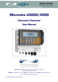 Thumbnail of document Manual - ULTRAFLOW U3000/U4000 Ultrasonic Flow Sensor